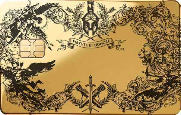 Regal Crest · glossy gold