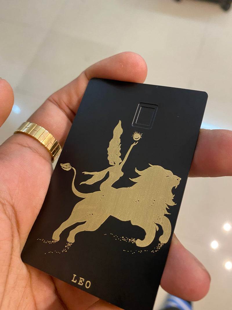 Leo, matte black and gold