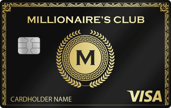 Millionaire's Club metal card, engraved stainless steel by Metacards