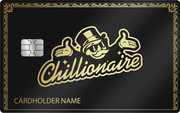 Chillionaire metal card, engraved stainless steel by Metacards