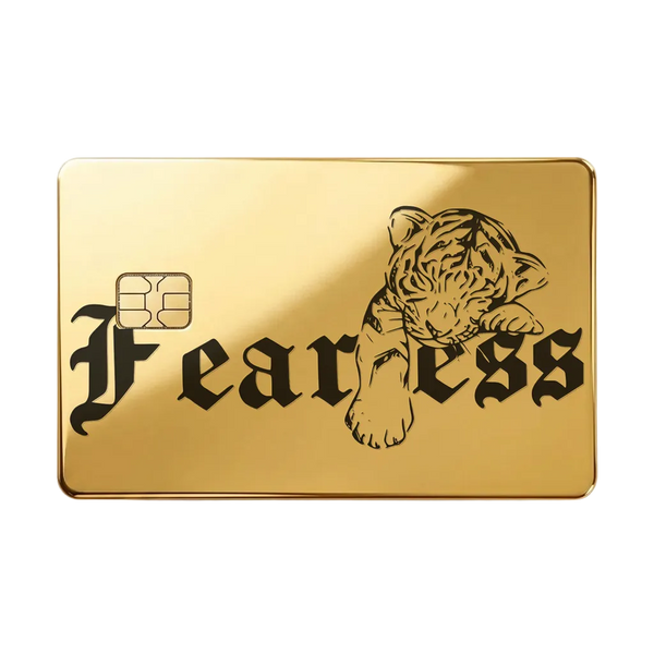 Fearless Lion · glossy gold