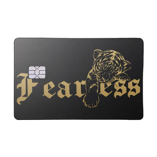 Fearless Lion · matte black & gold