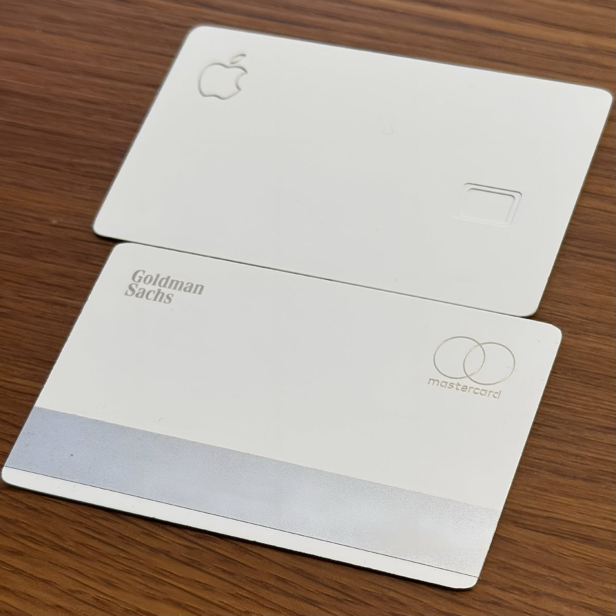 White steel metal credit card, engraved by Metacards (view 3 of 3)