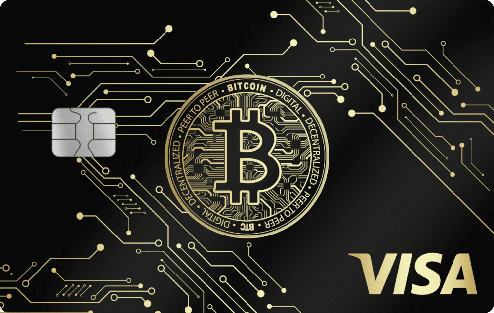 Bitcoin Circuit metal card, engraved stainless steel by Metacards