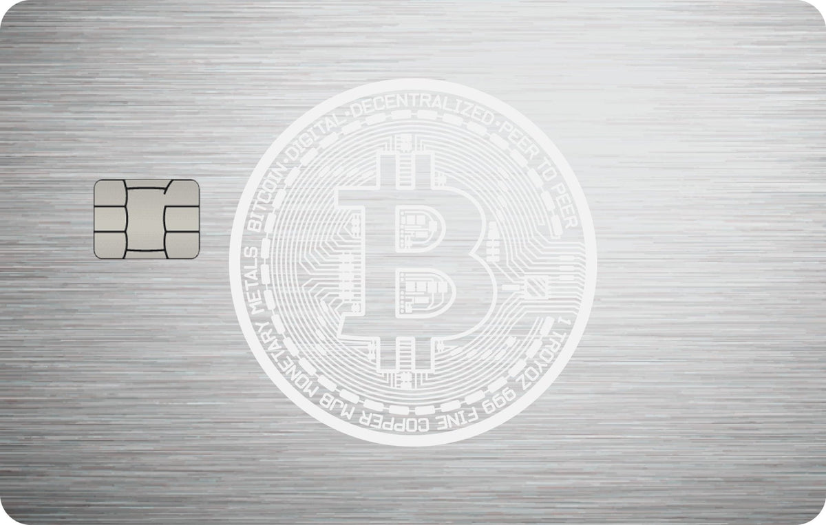 Bitcoin Gold metal card, engraved stainless steel by Metacards (view 3 of 6)