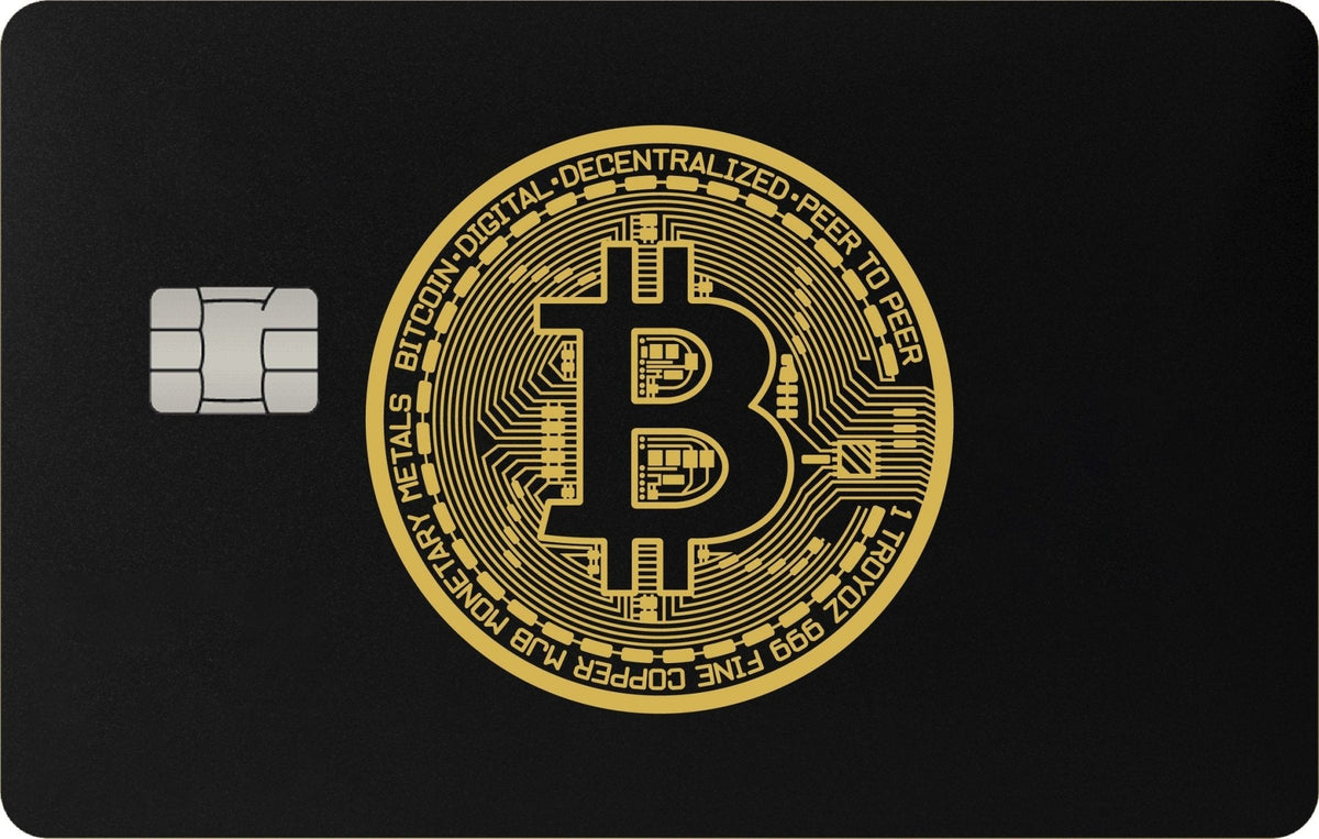 Bitcoin Gold metal card, engraved stainless steel by Metacards (view 6 of 6)
