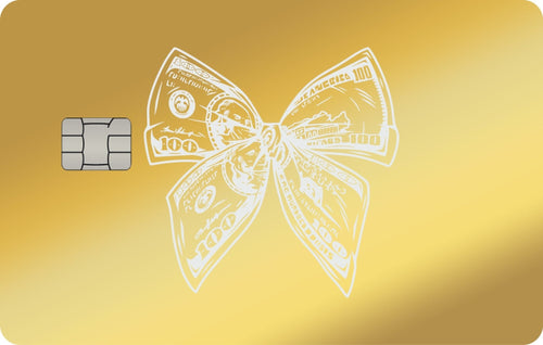 Bow of Money metal card, engraved stainless steel by Metacards (view 2 of 6)