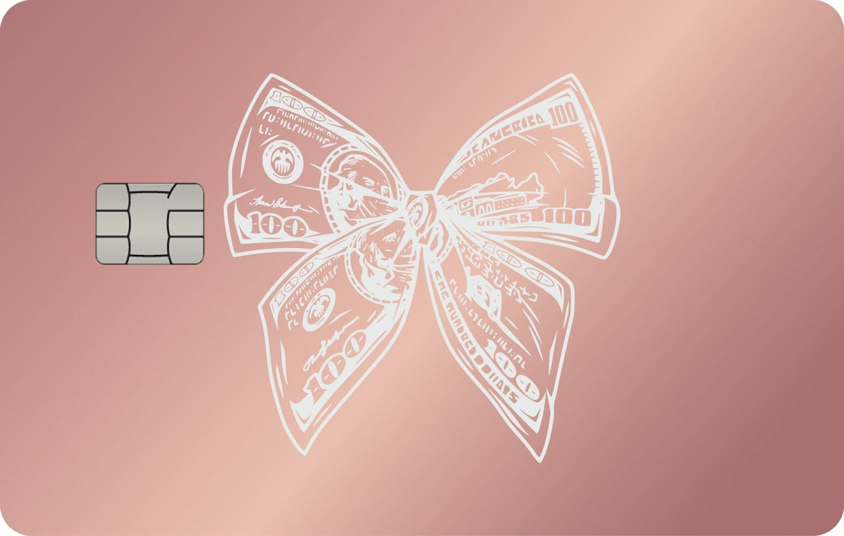 Bow of Money metal card, engraved stainless steel by Metacards (view 3 of 6)