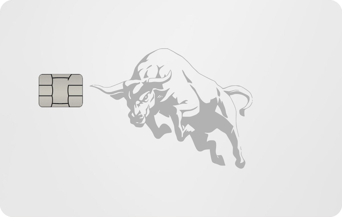 Bull metal card, engraved stainless steel by Metacards (view 5 of 5)