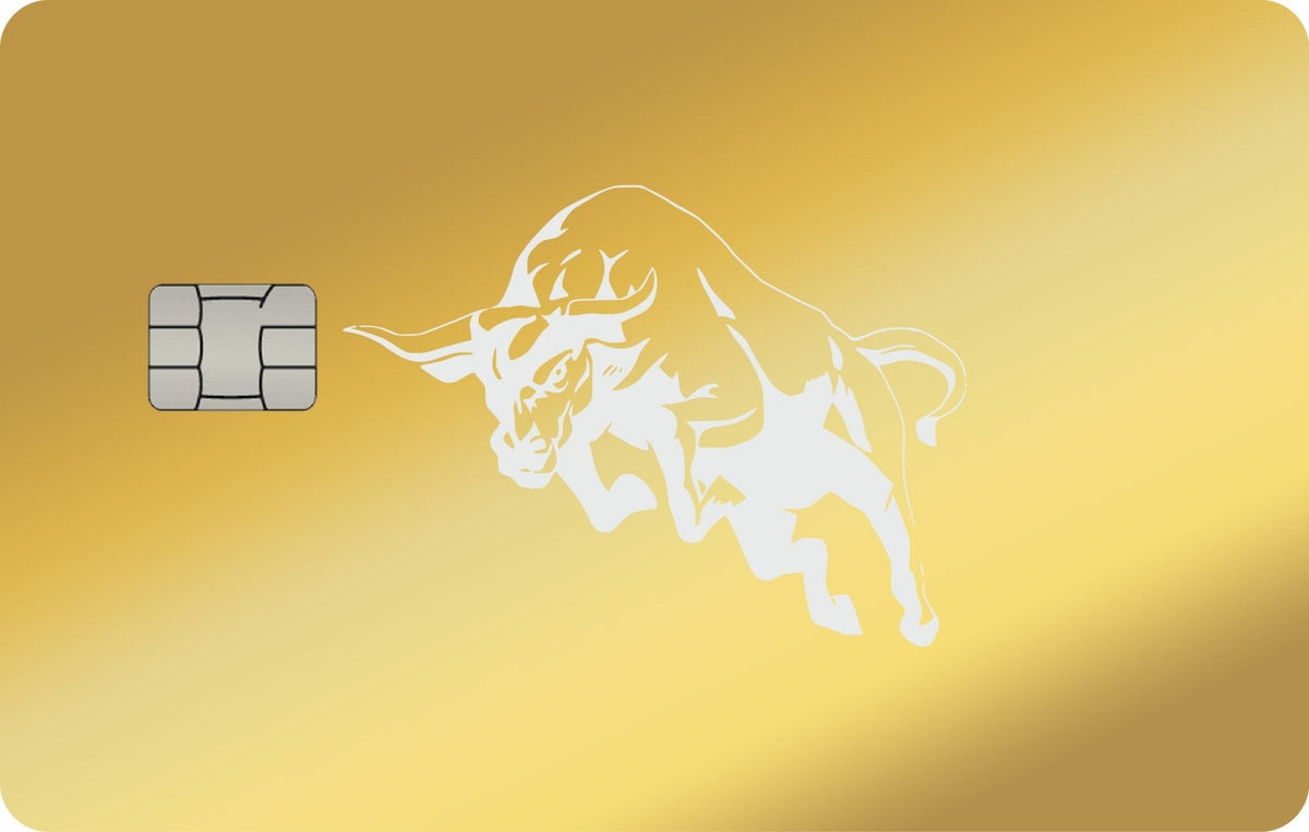 Bull metal card, engraved stainless steel by Metacards (view 3 of 5)