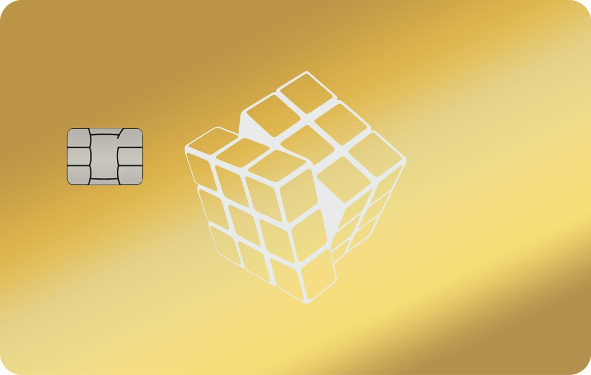 Cube metal card, engraved stainless steel by Metacards (view 5 of 7)