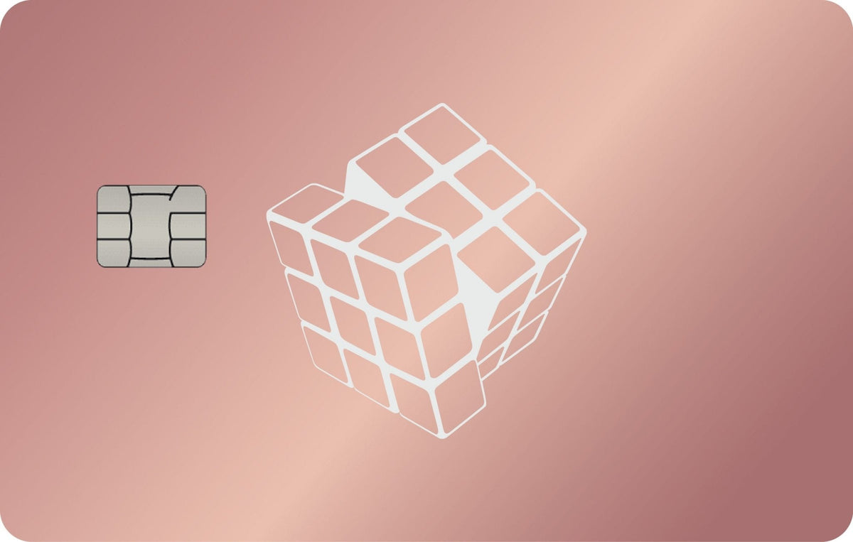 Cube metal card, engraved stainless steel by Metacards (view 4 of 7)
