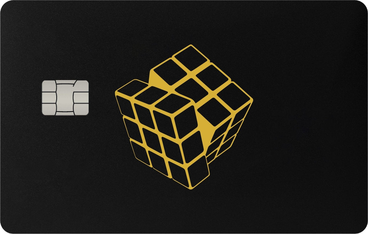 Cube metal card, engraved stainless steel by Metacards (view 2 of 7)