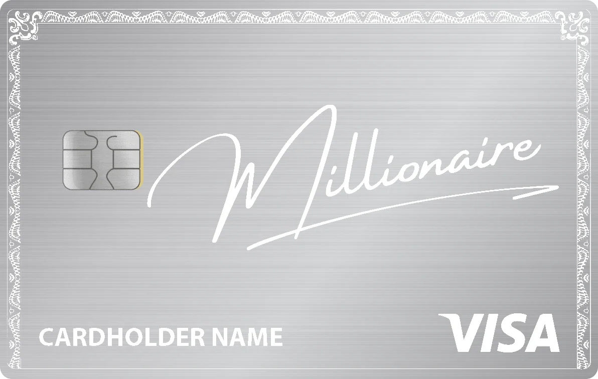 Millionaire metal card in Brushed Silver