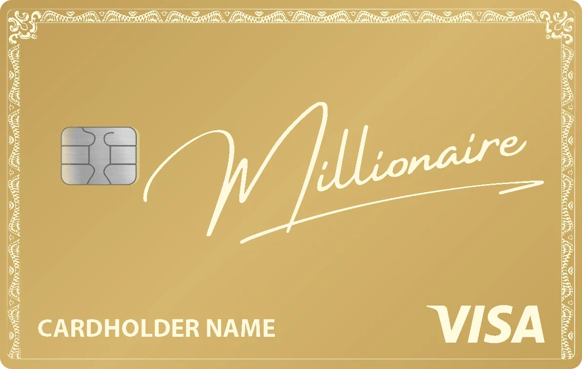 Millionaire metal card in Matte Gold