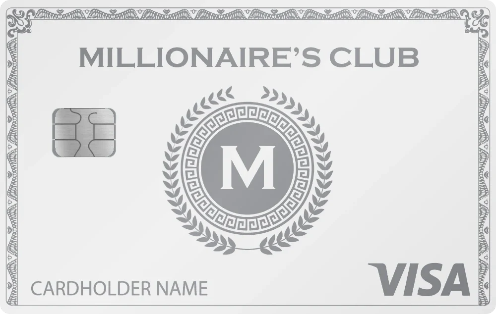 Millionaire's Club metal card in White