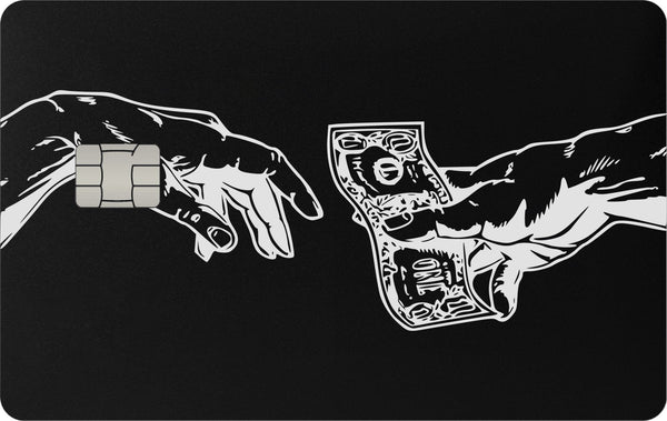Creation of Money metal card, engraved stainless steel by Metacards (view 1 of 6)