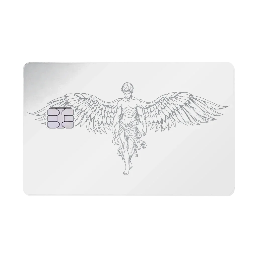 Caduceus Prestige metal card in White